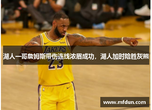 湖人一哥詹姆斯带伤连线浓眉成功，湖人加时险胜灰熊