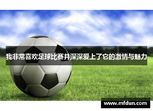 我非常喜欢足球比赛并深深爱上了它的激情与魅力